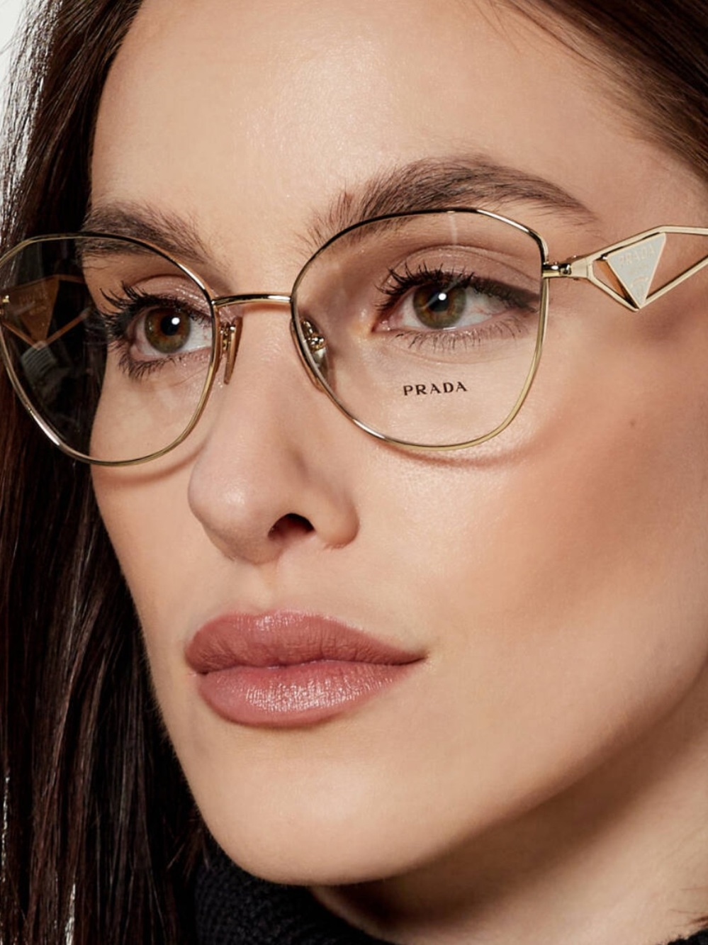 Prada - eyeglass frames - PR 52ZV - pale gold
